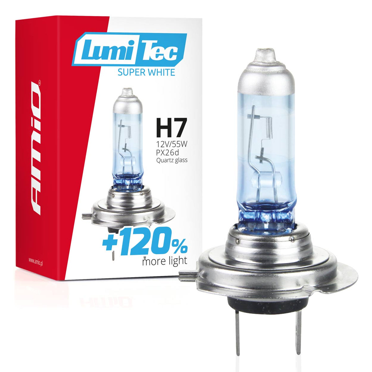 Halogeenipolttimo H7 12 V 55 W Lumitec Super White +120%