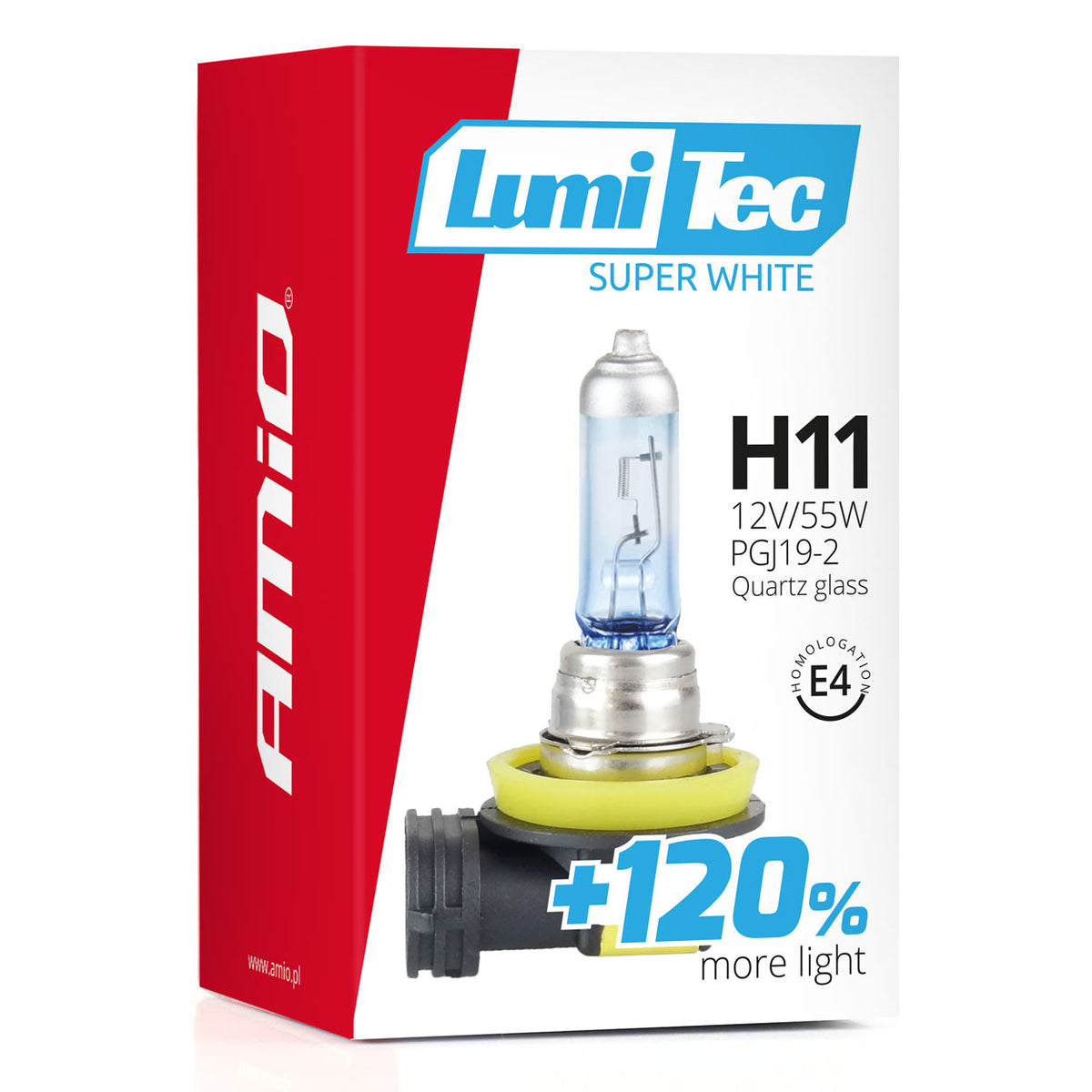 Halogeenipolttimo H11 12 V 55 W Lumitec Super White +120%