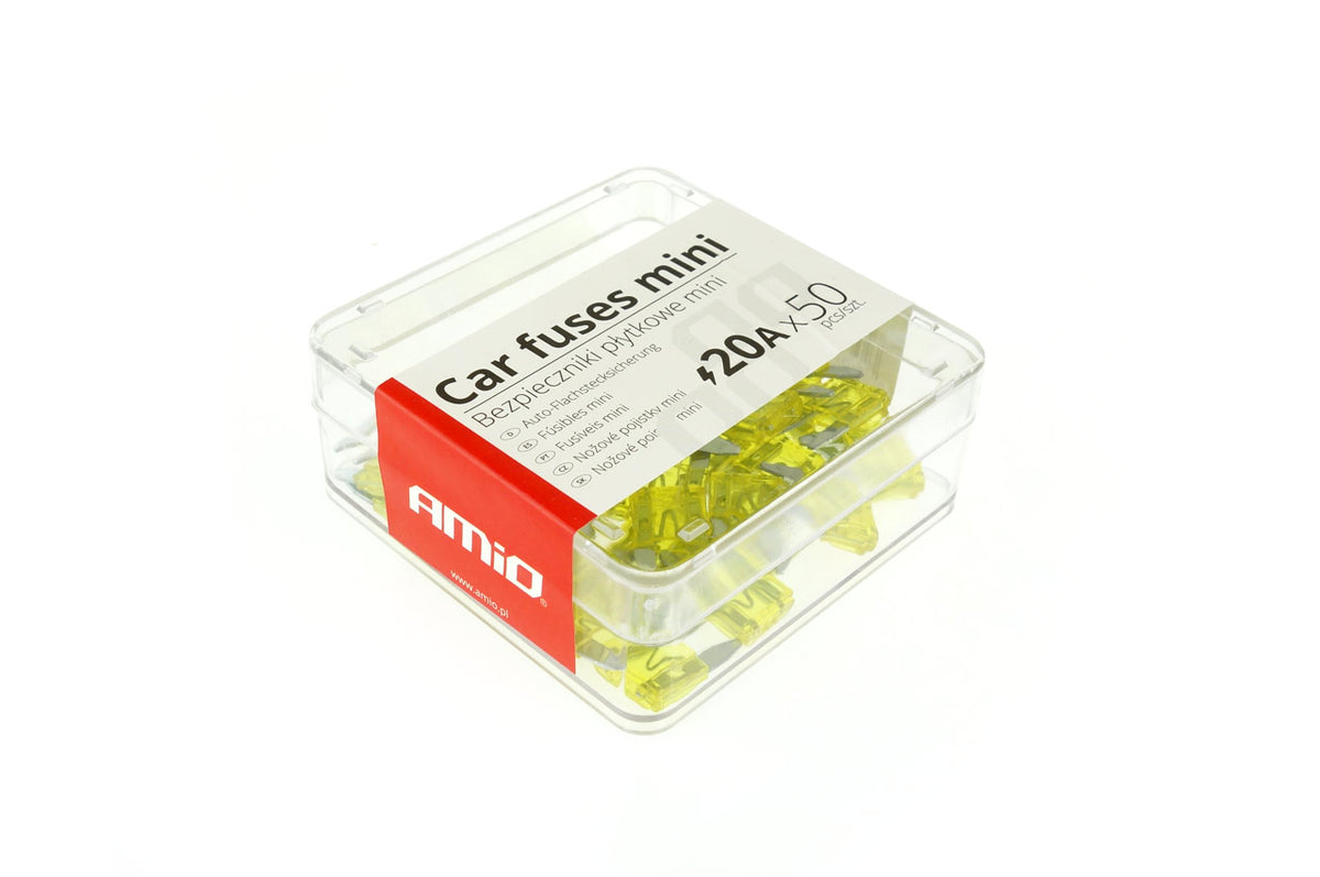 MINI-sulakkeet 20A, 50 kpl