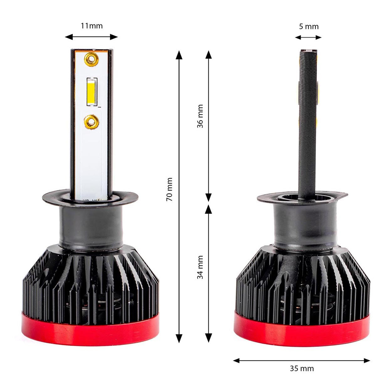 LED-ajovalaisin H1 BF -sarja Amio