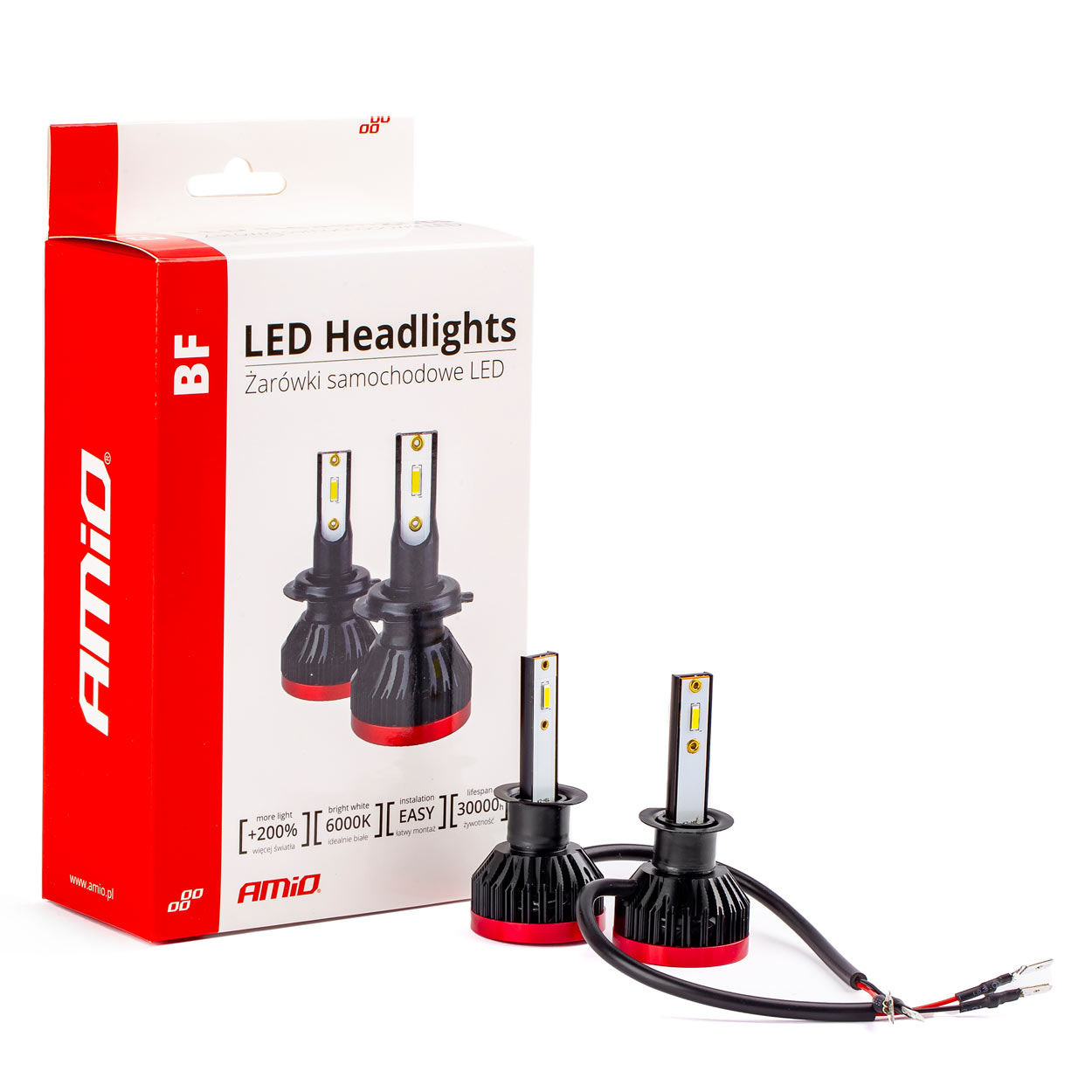 LED-ajovalaisin H1 BF -sarja Amio