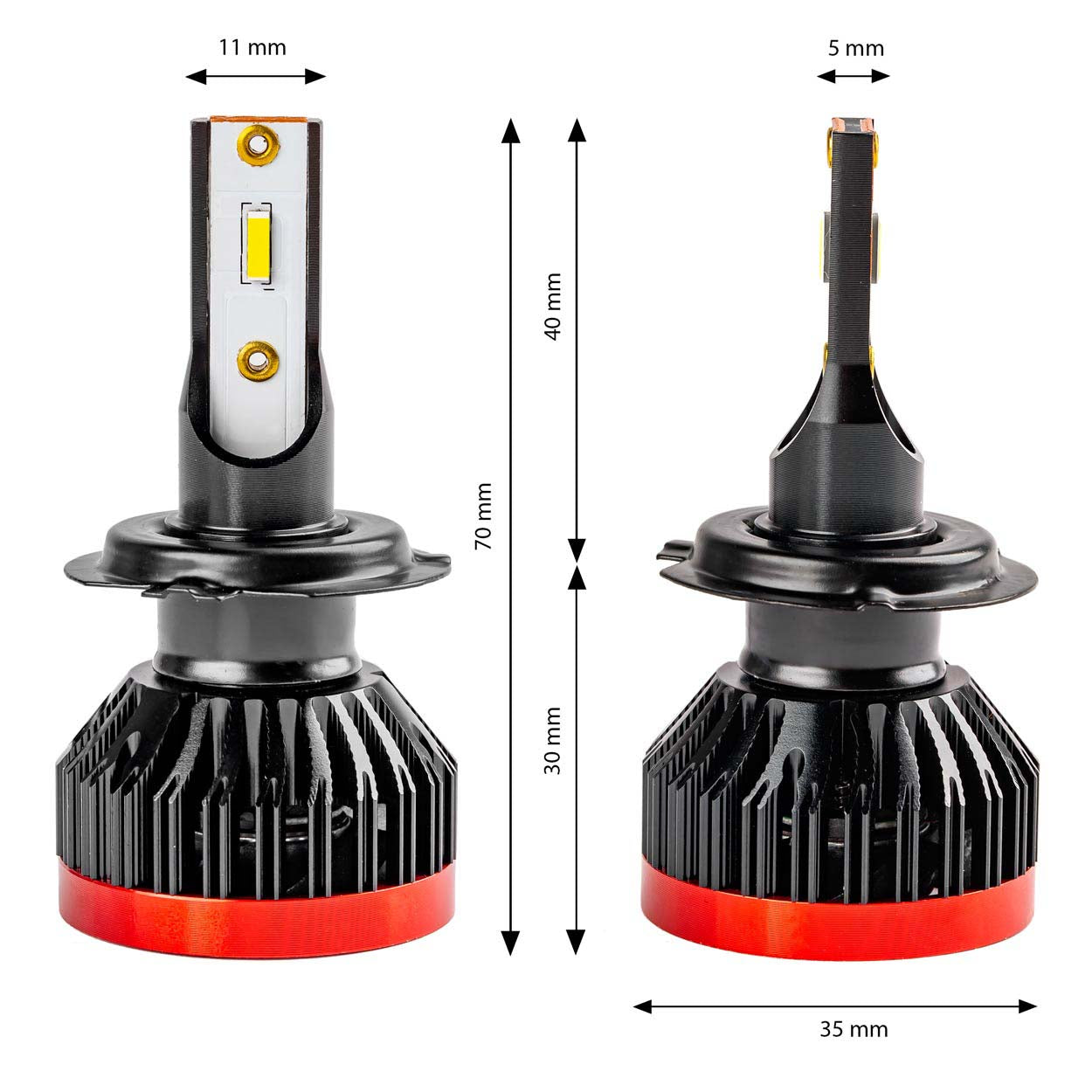 LED-ajovalot H7 BF -Sarja Amio