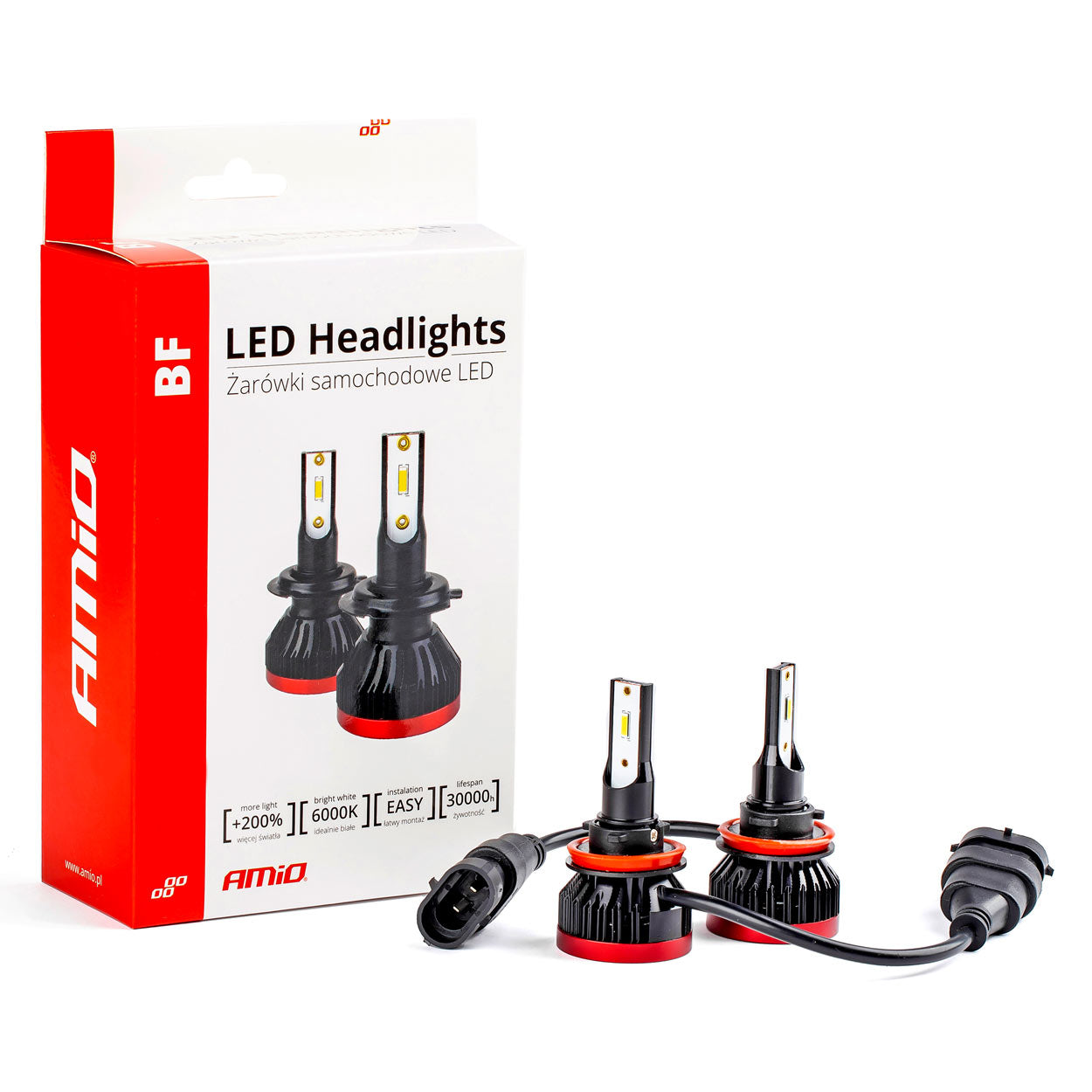LED -ajovalot H8/H9/H11/H16 BF -sarja Amio