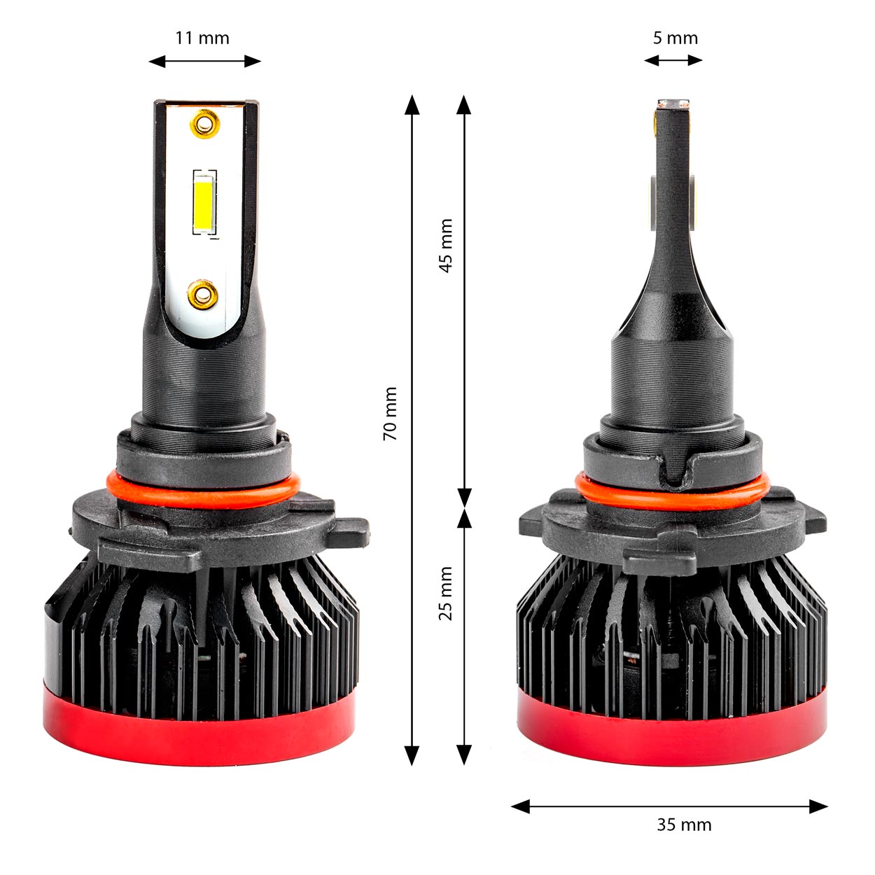 LED-ajovalot HB3 9005/HIR1 9011/H10 BF -Sarja Amio
