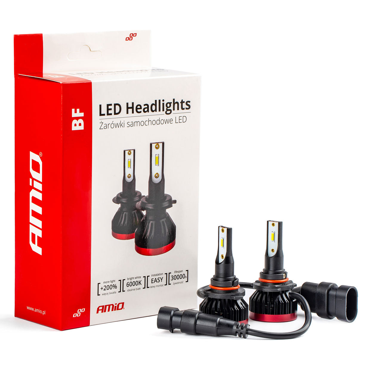LED-ajovalot HB3 9005/HIR1 9011/H10 BF -Sarja Amio