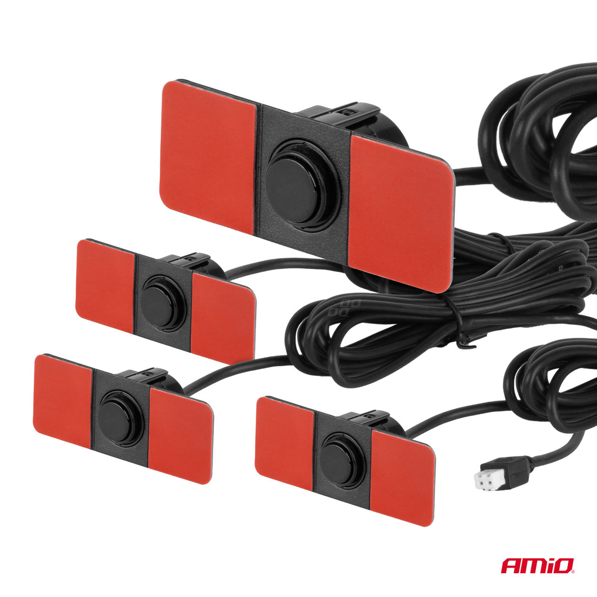 Pysäköintitutka Max LED 4 anturia musta kiinnikkeessä 16,5 mm