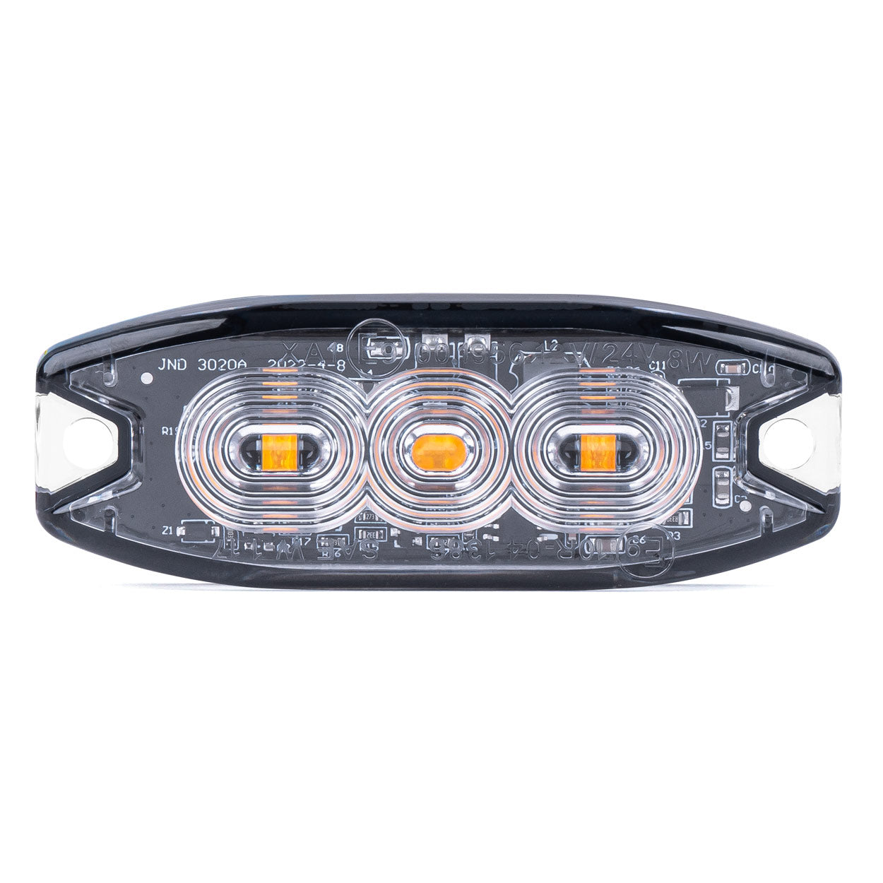 Matalaprofiilinen vilkkuvalo 3x3W LED R65 R10 12/24V IP67