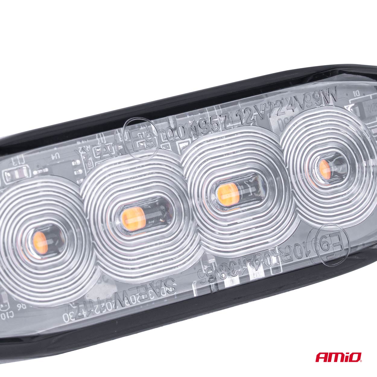 LED-Warnleuchte 4 LED R65 R10 12-24V AMIO-02298
LED-varoitusvalo 4 LED R65 R10 12-24V AMIO-02298