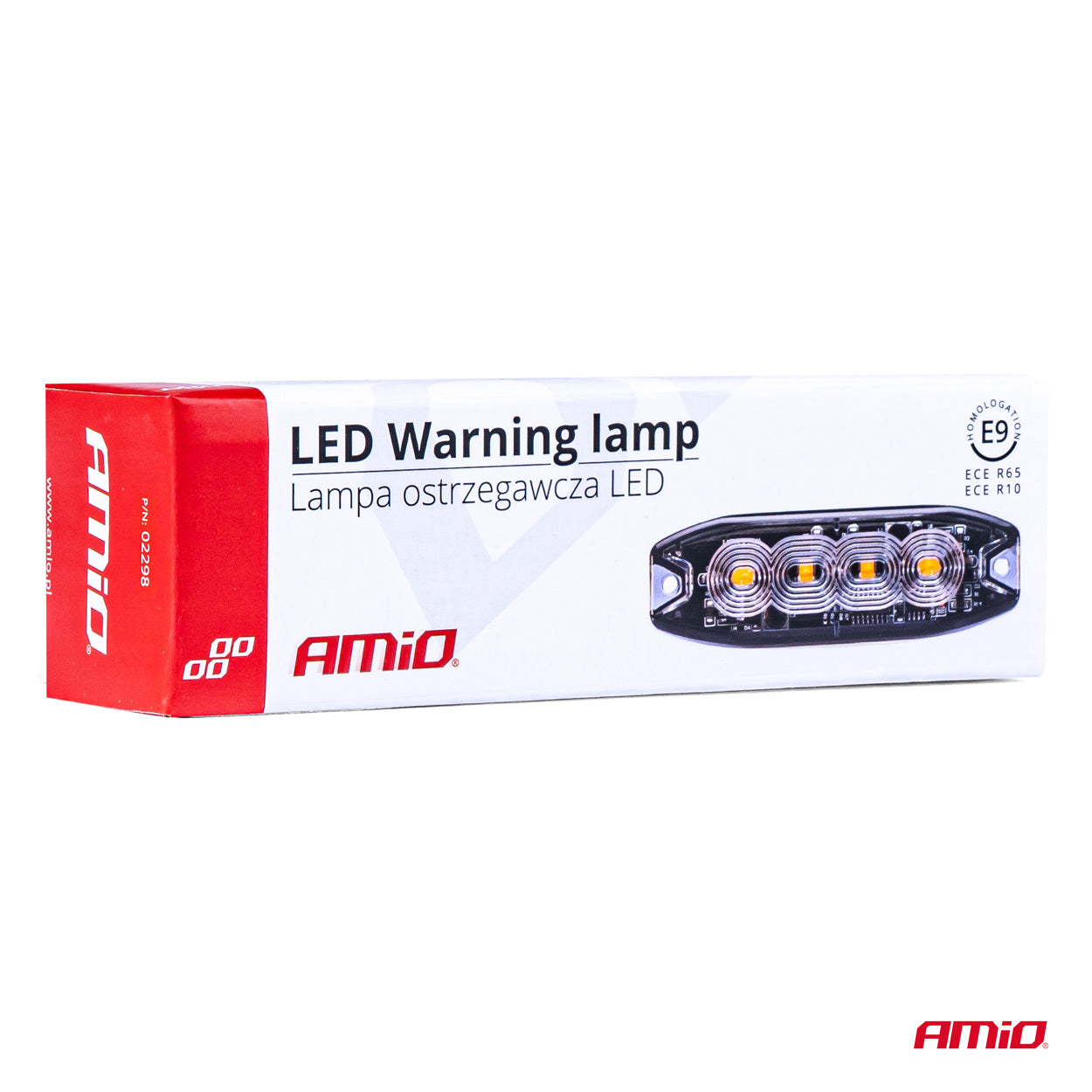 LED-Warnleuchte 4 LED R65 R10 12-24V AMIO-02298
LED-varoitusvalo 4 LED R65 R10 12-24V AMIO-02298