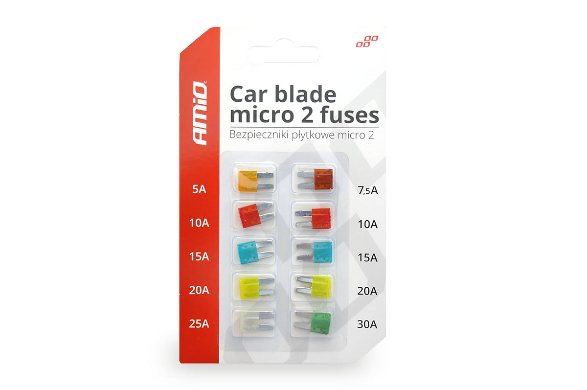 MICRO 2 autosulakkeet, 10 kpl blisteripakkaus