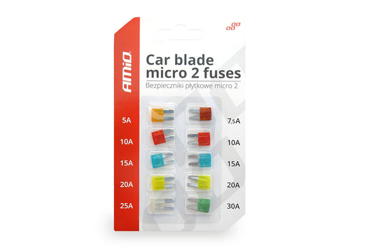 MICRO 2 autosulakkeet, 10 kpl blisteripakkaus