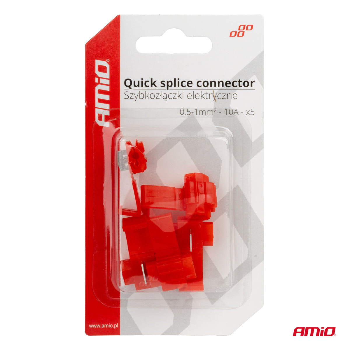 Sähköliittimet pikakytkentä 0,5-1mm² 10A 5 kpl blister