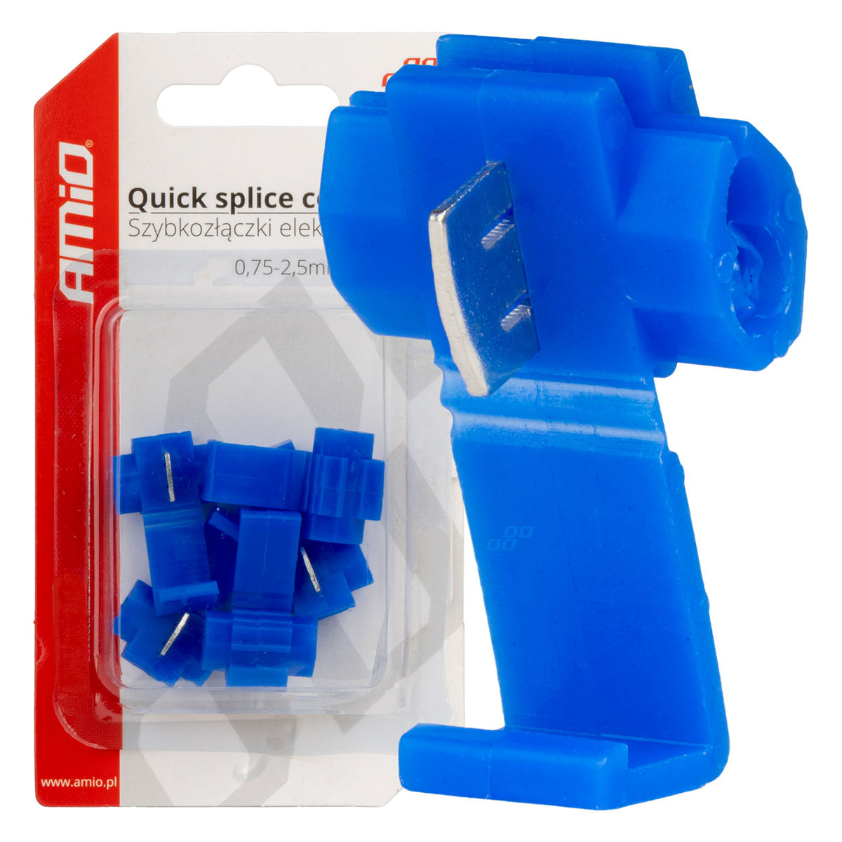 Sähköliittimet pikakytkentä 0,75-2,5 mm² 15A 5 kpl blister