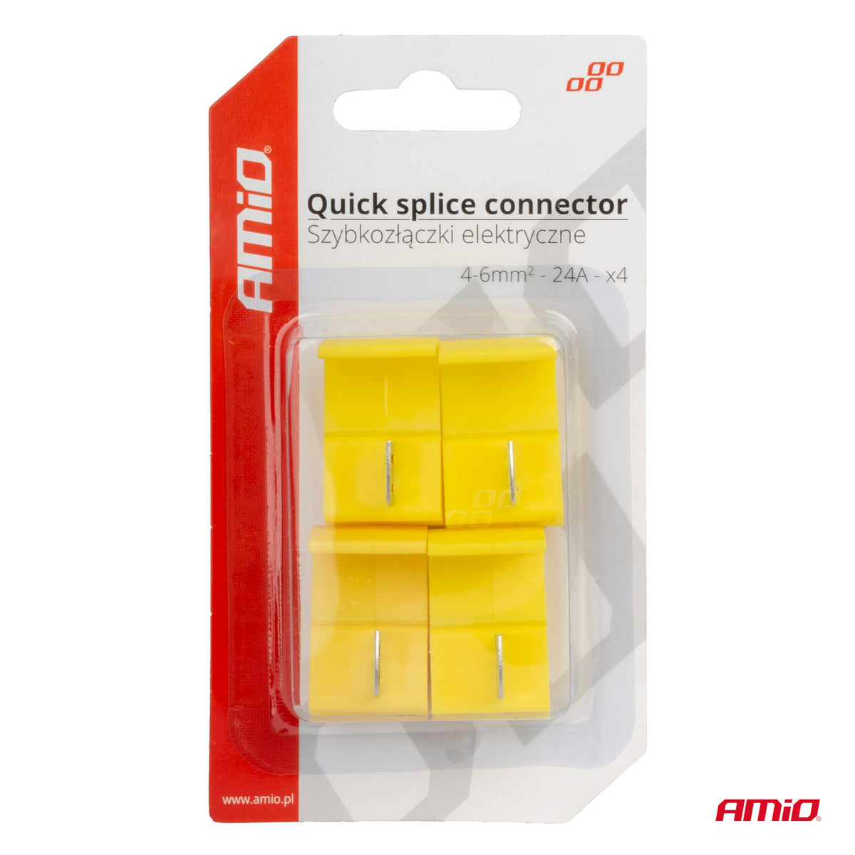 Sähköliittimet pikakytkentä 0,4-6 mm² 24A 4 kpl blister