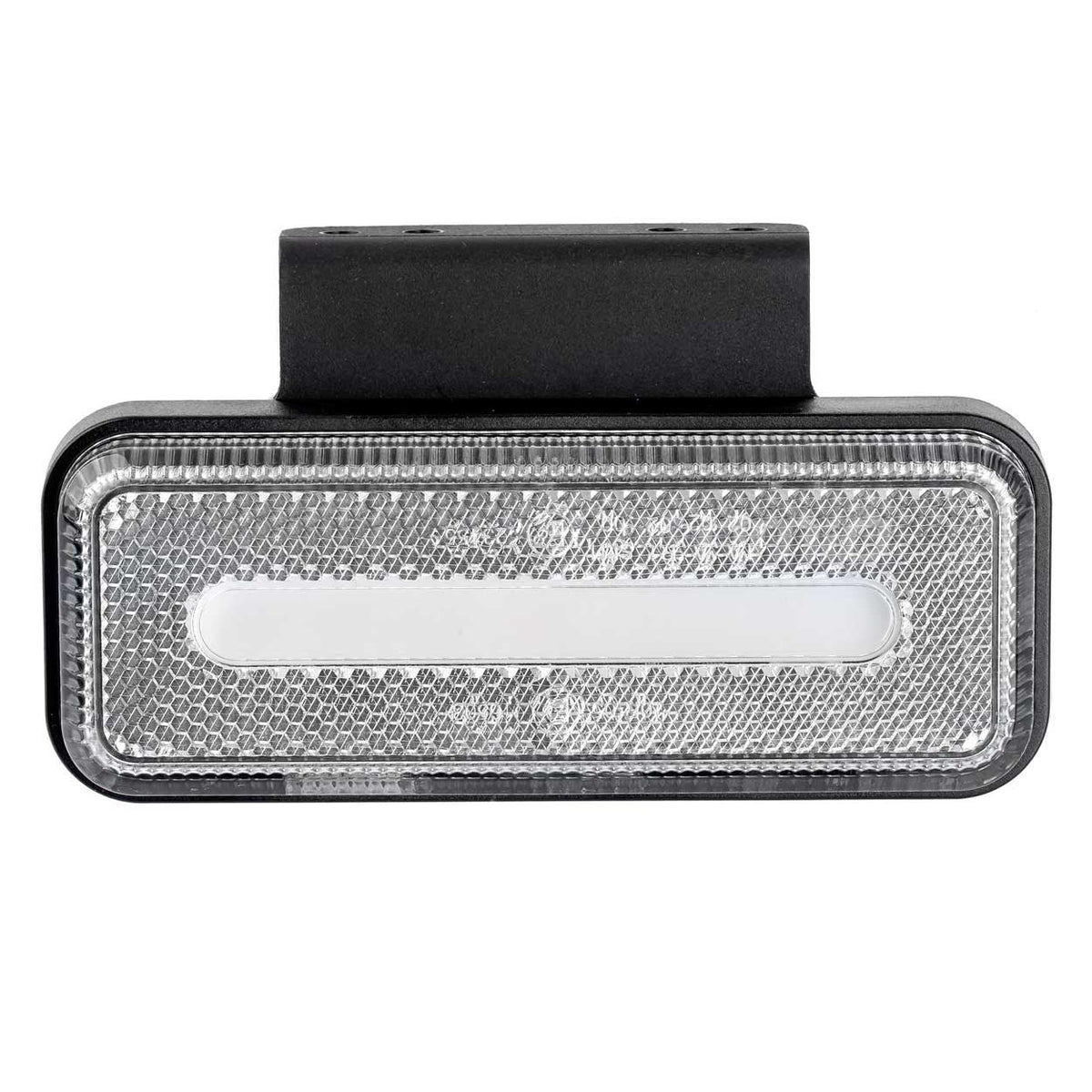 AMiO LED-äärivalo OM-02-W suorakaide, valkoinen