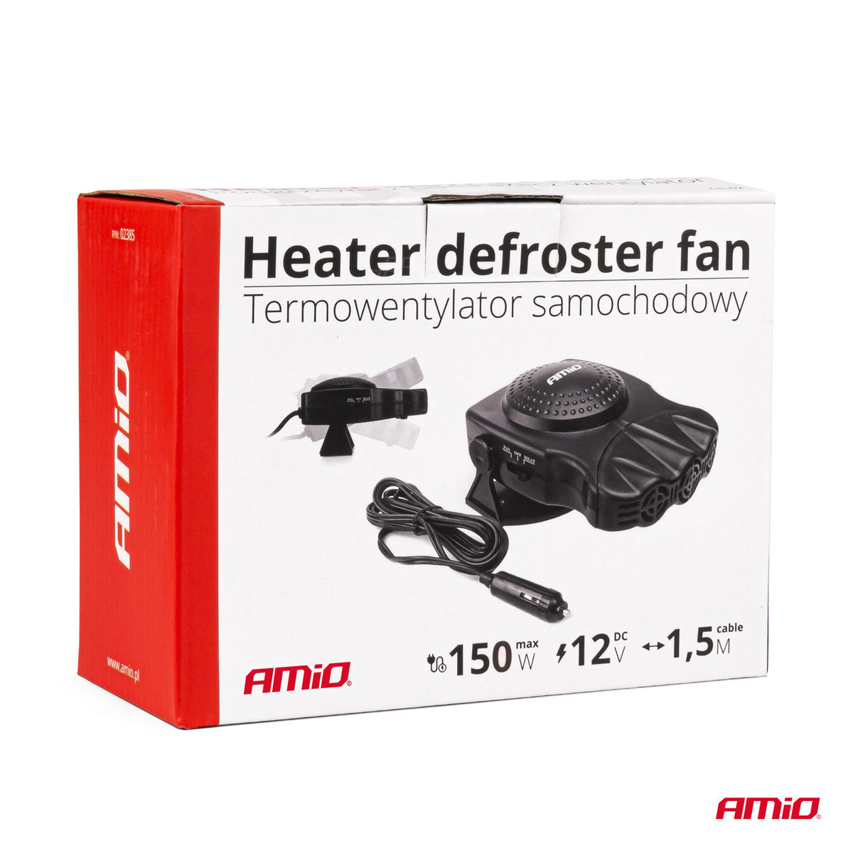 Lämmitinpuhallin autoon 12 V 150 W