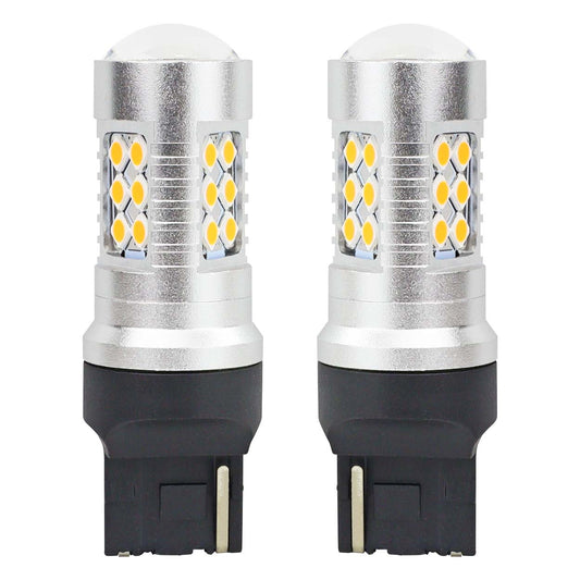 LED CANBUS 3030 24SMD T20 7440 WY21W oranssi 12 V/24 V