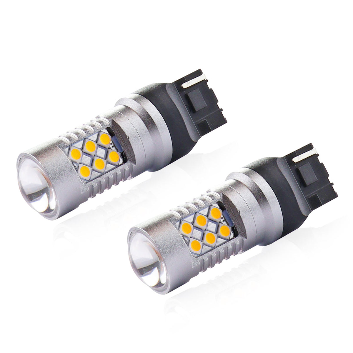 LED CANBUS 3030 24SMD T20 7440 WY21W oranssi 12 V/24 V