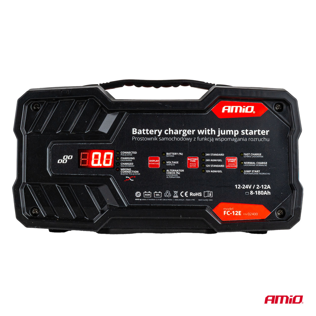 Akkulaturi ja käynnistysapu, 75A 12V/24V DBC-75A