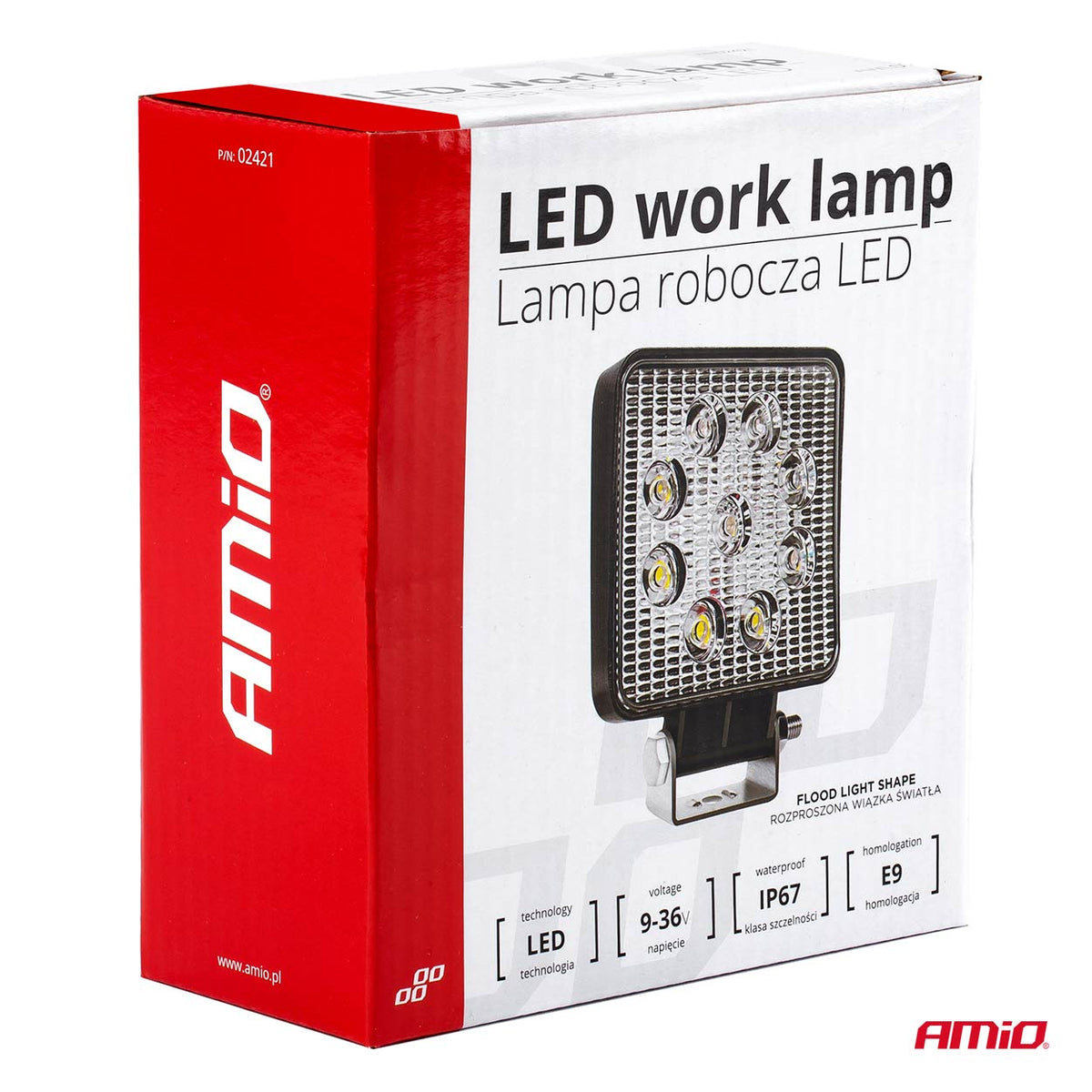 Työvalo AWL07 9 LED Flood 9-36 V