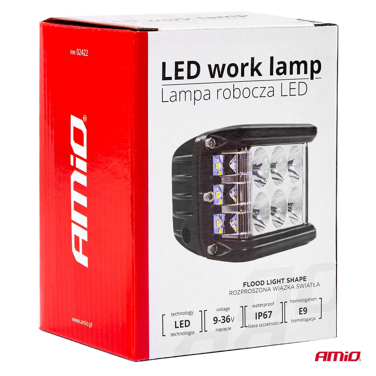 Työvalo AWL08 12 LED (2 toimintoa) 9-36 V
