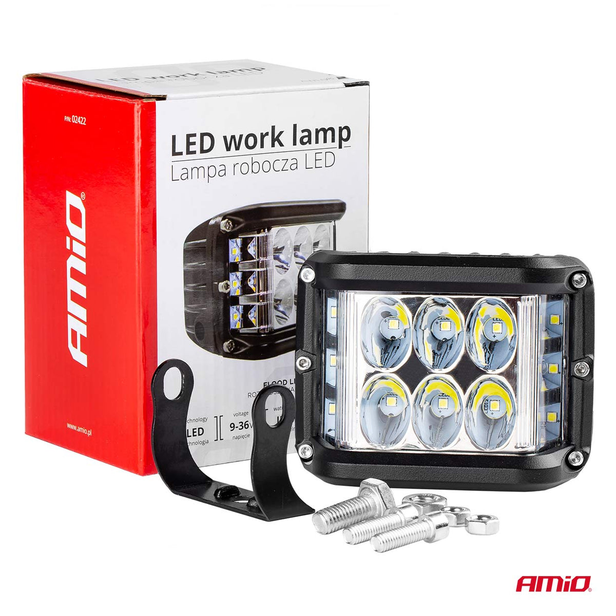 Työvalo AWL08 12 LED (2 toimintoa) 9-36 V