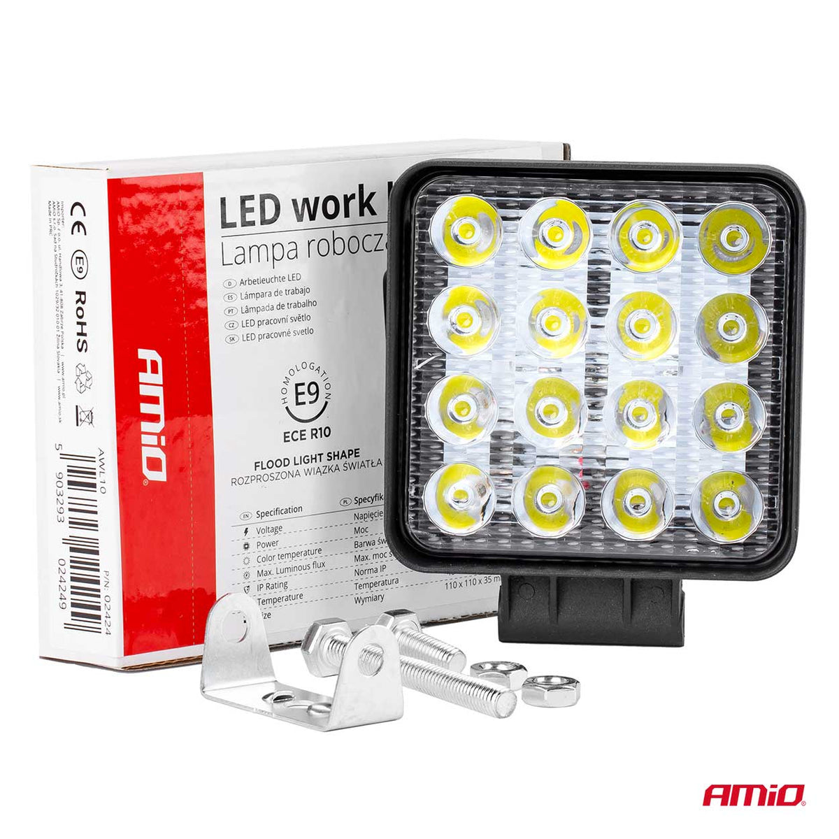 Työvalo AWL10 16LED Flood 9-36 V
