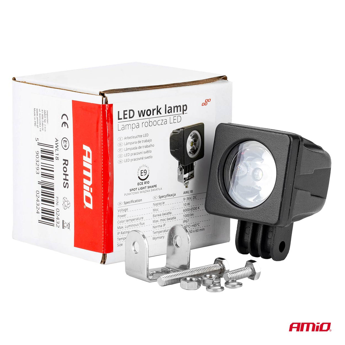 Työvalo AWL18 1LED HP Spot 9-36 V