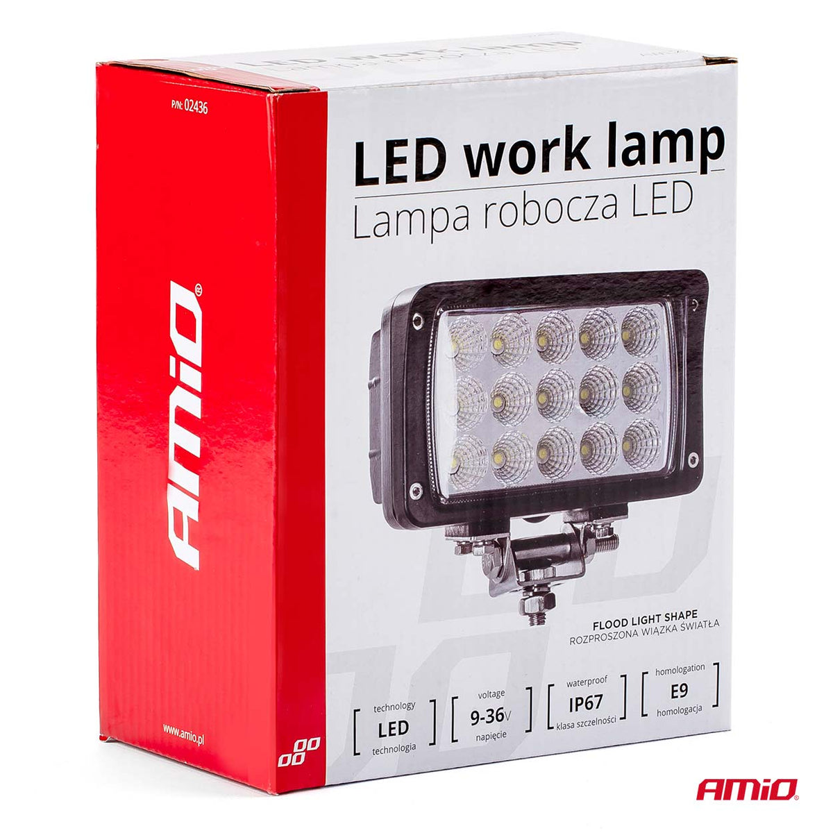 Työvalo AWL22 15LED Flood 9-36 V