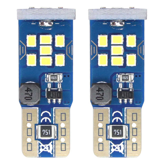 LED-polttimo CANBUS 21 SMD UltraBright T10 W5W valkoinen 12V/24V