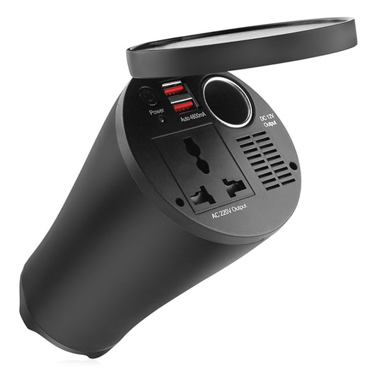 Mukipohjainen jännitemuunnin 12 V/230 V 150 W/300 W 2xUSB PI02
