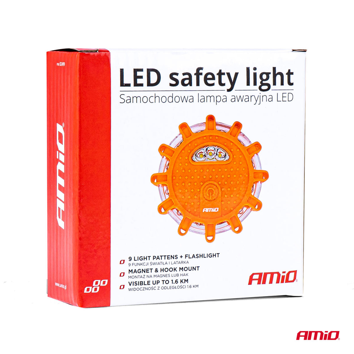 Auton hätävalo taskulamppitoiminnolla 3xAA IP65 12SMD + 3SMD