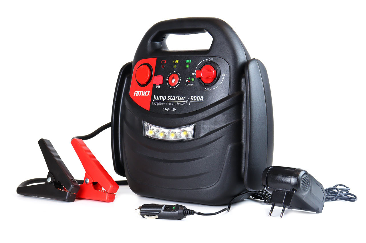 AMiO 4-in-1 käynnistysapu, 12V 17Ah 900A JS01