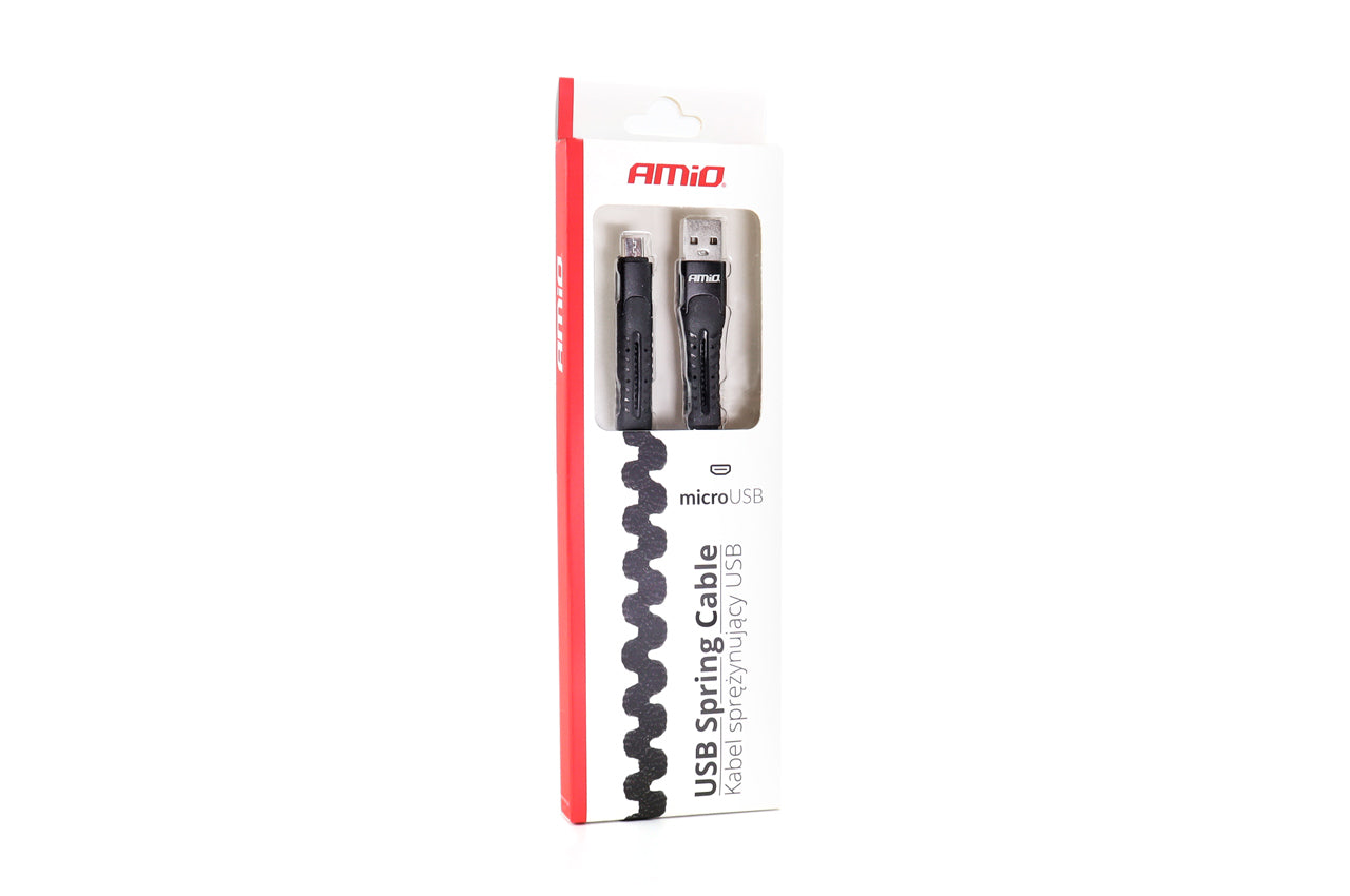 USB+microUSB Federkabel 120cm FullLINK UC-12