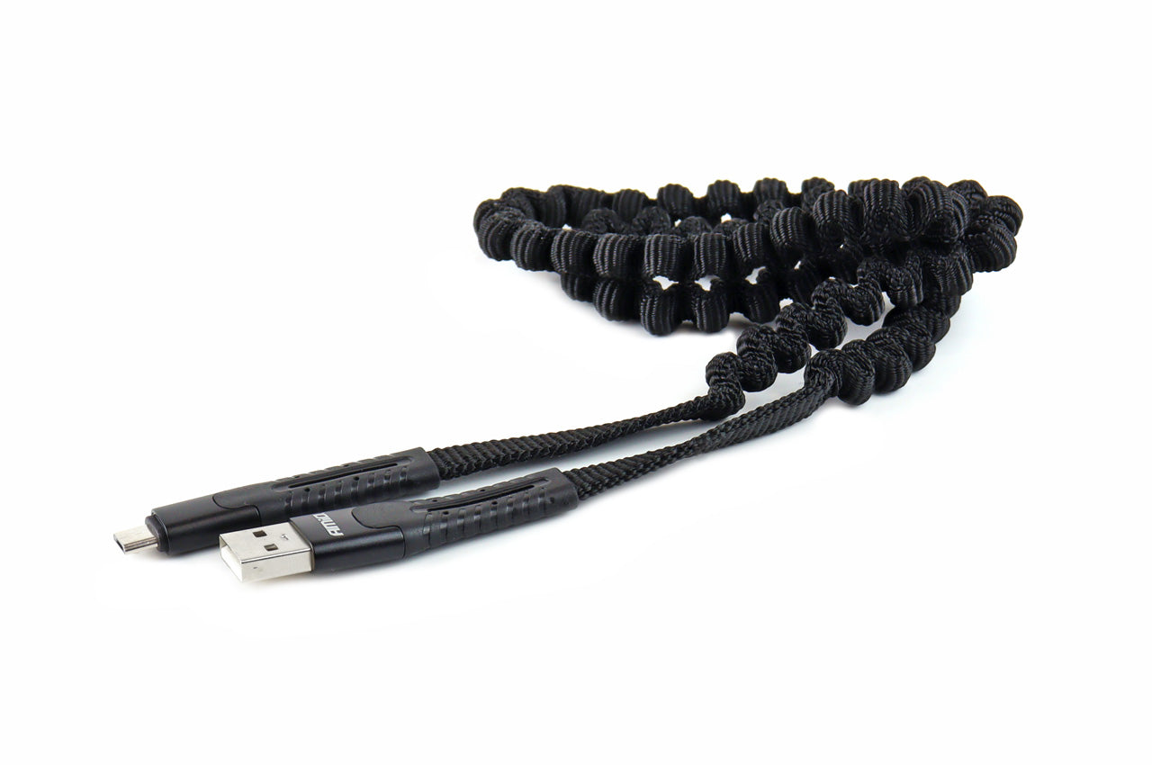 USB+microUSB Federkabel 120cm FullLINK UC-12