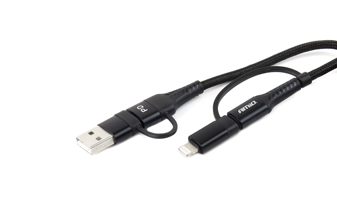Multikabel USB C-USB C iOs USB A FullLINK Telefon UC-15