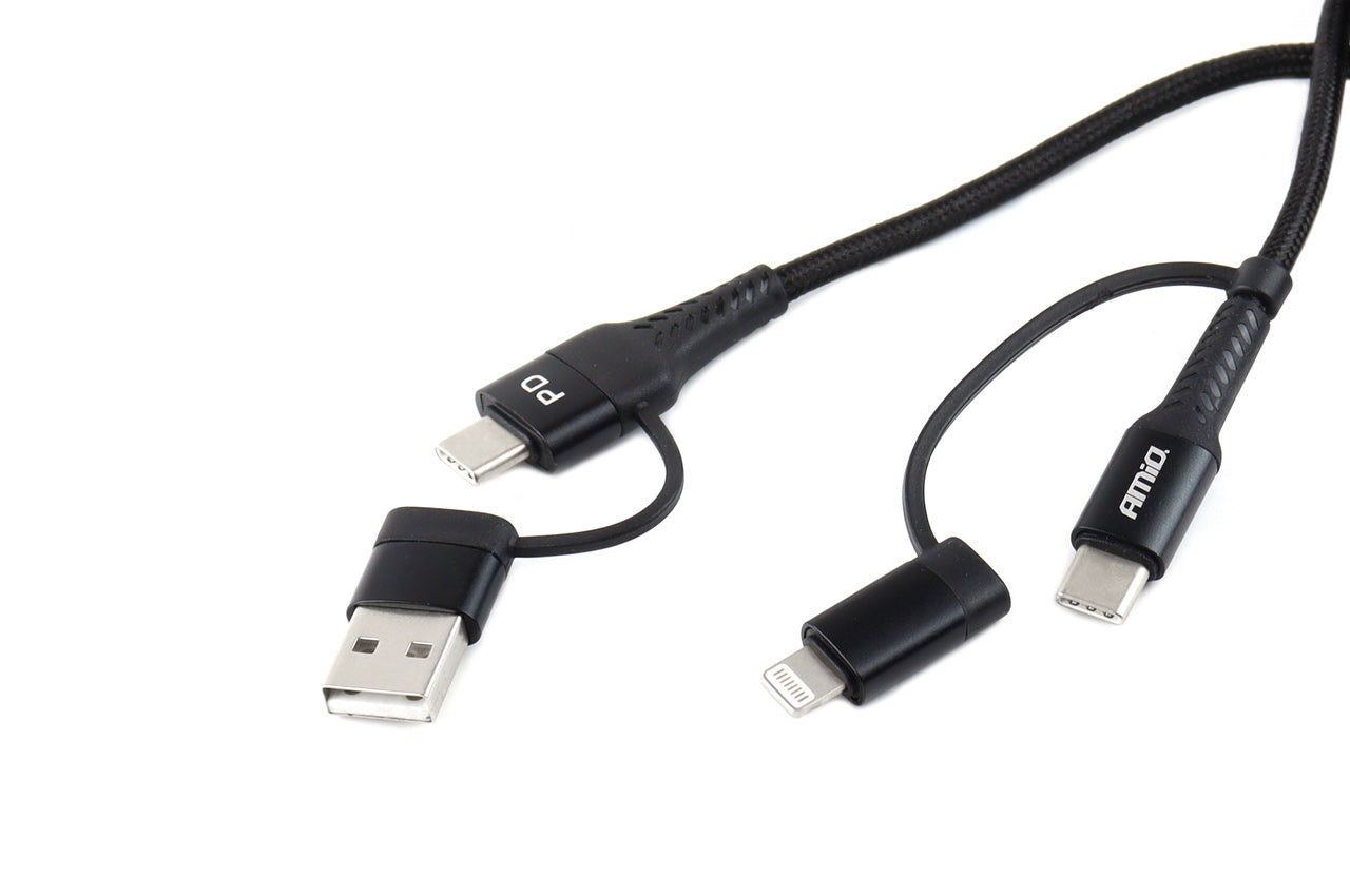 Multikabel USB C-USB C iOs USB A FullLINK Telefon UC-15