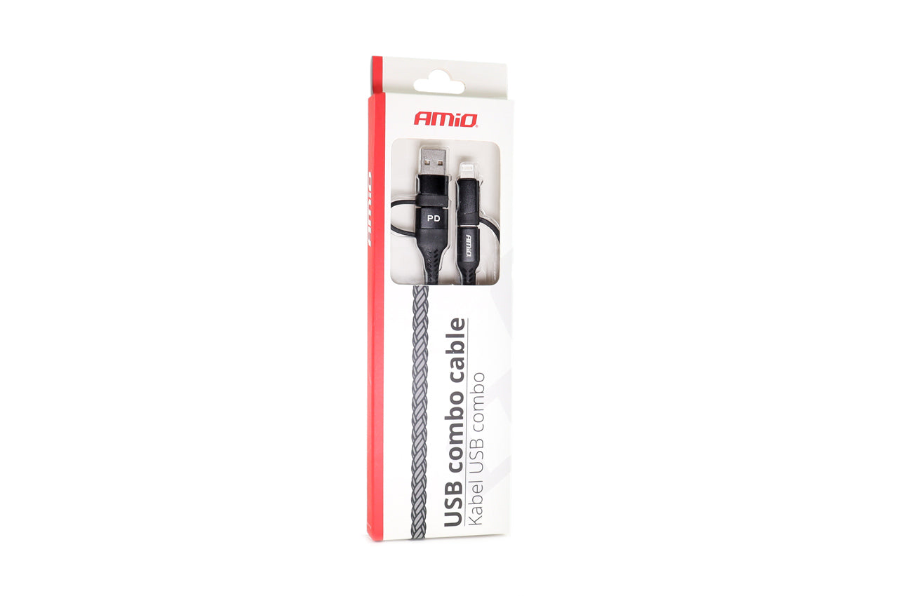 Multikabel USB C-USB C iOs USB A FullLINK Telefon UC-15