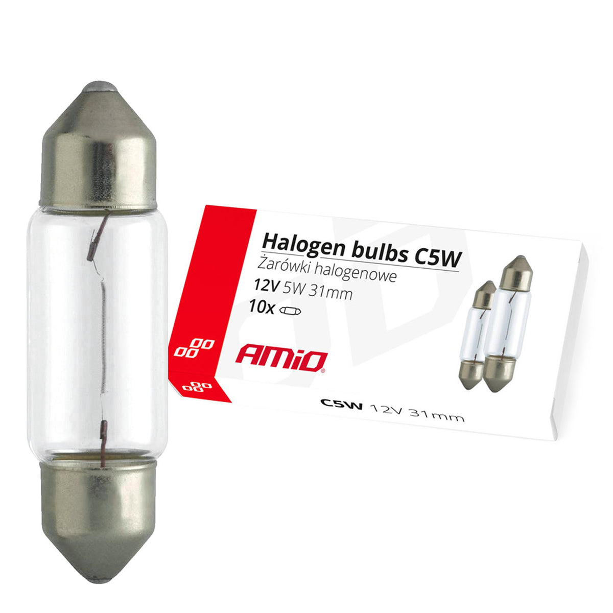 Halogeenipolttimo C5W-Feston 31 mm 12 V 10 kpl