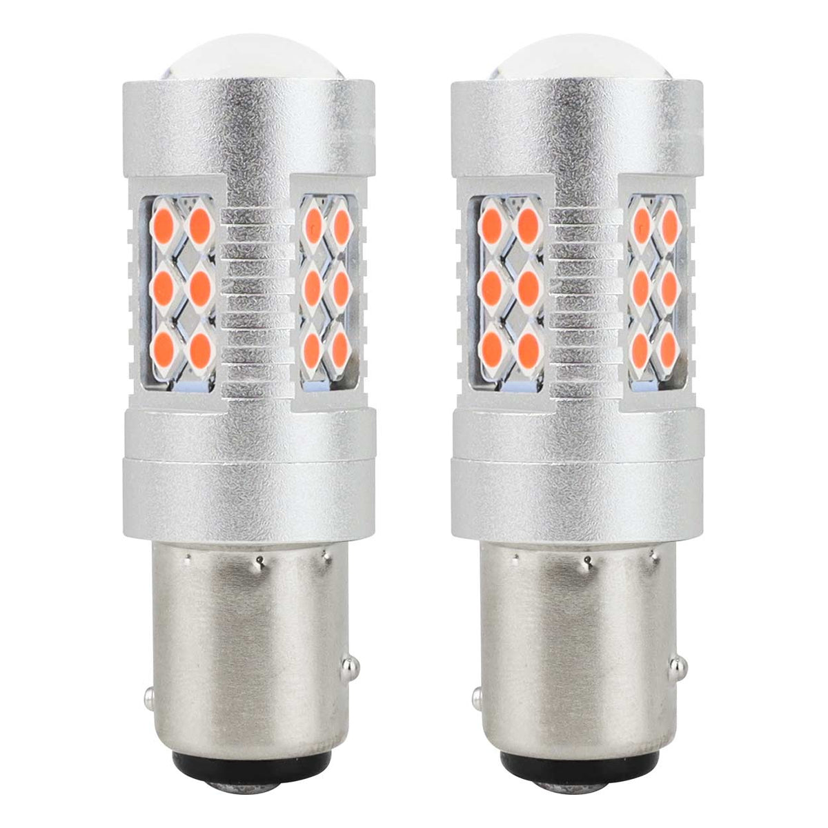 LED-polttimo CANBUS 3030 24SMD 1157 BAY15D PR21/5W punainen 12V/24V