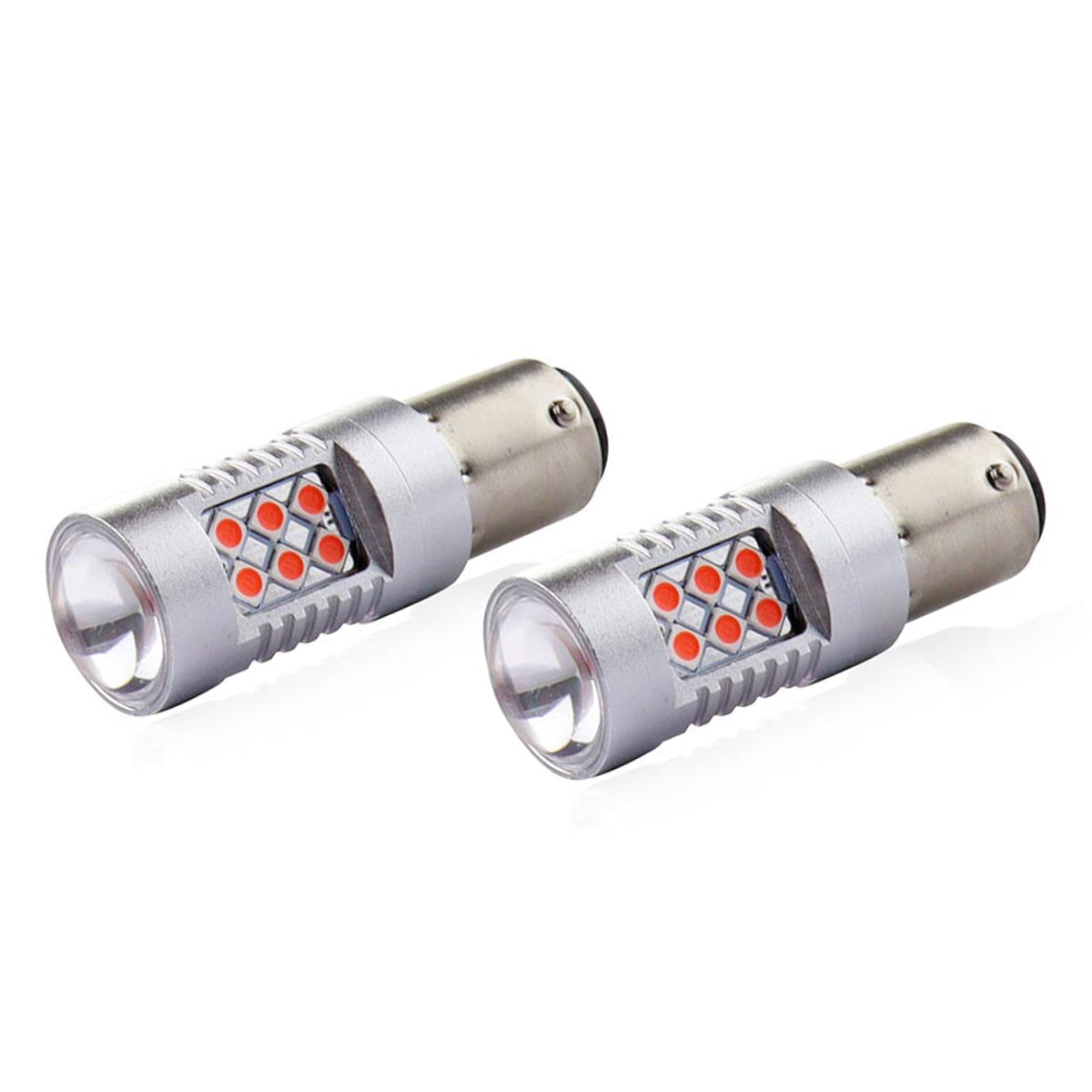 LED-polttimo CANBUS 3030 24SMD 1157 BAY15D PR21/5W punainen 12V/24V