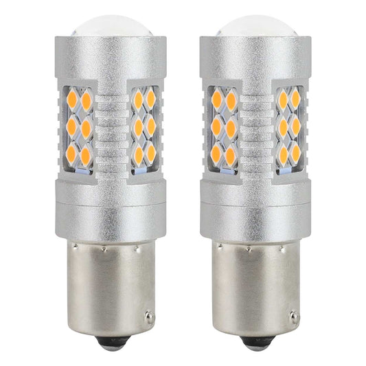 LED CANBUS 3030 24SMD 1156 BAU15S PY21W oranssi 12V/24V