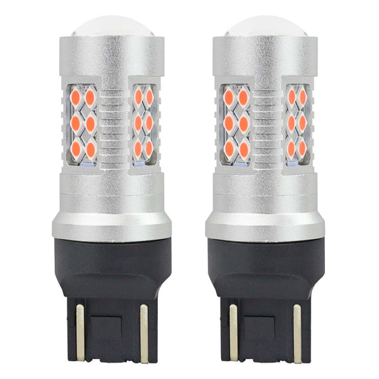 LED-polttimo CANBUS 3030 24SMD T20 7443 WR21/5W punainen 12V/24V