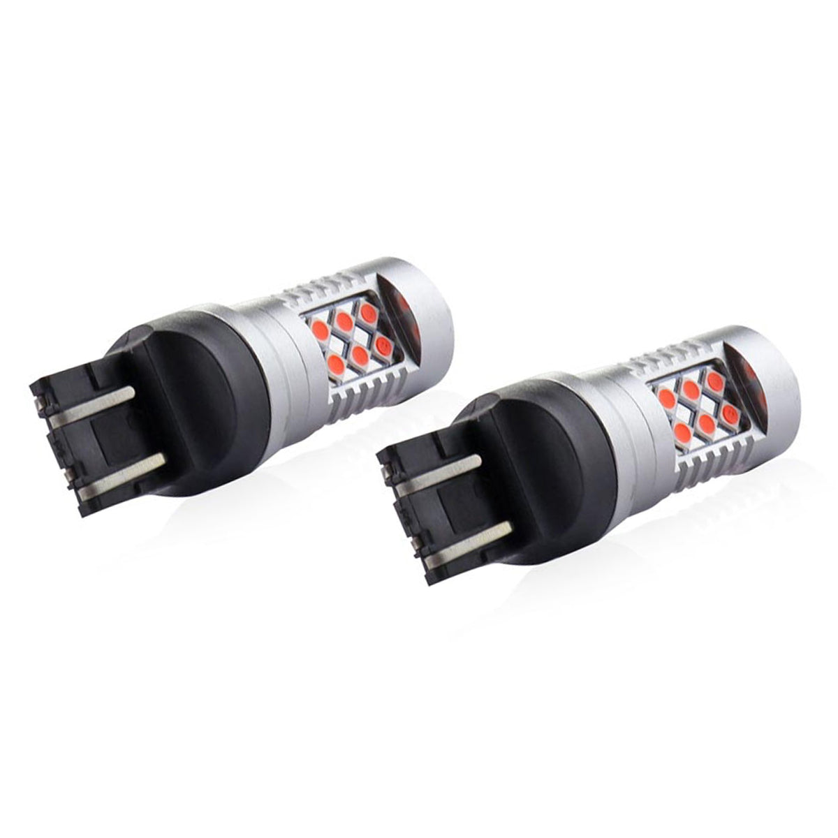 LED-polttimo CANBUS 3030 24SMD T20 7443 WR21/5W punainen 12V/24V