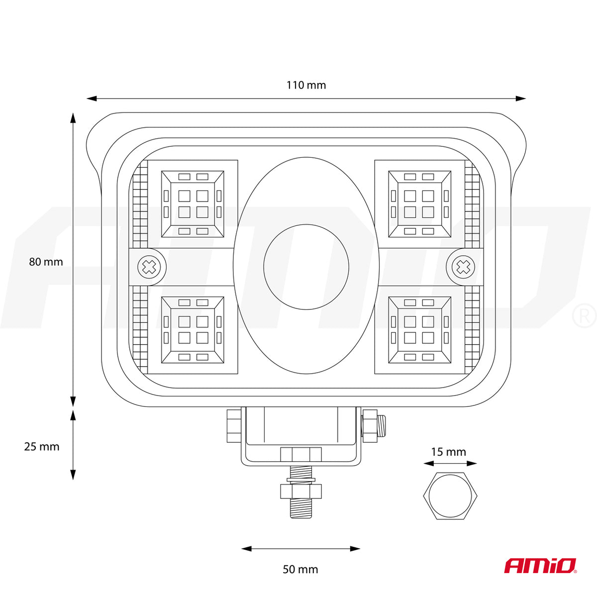 Työvalo AWL32 17 LED-COMBO 9-36 V