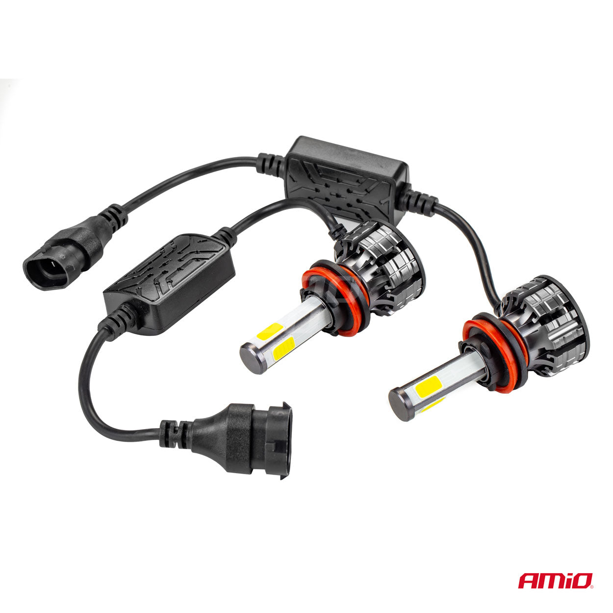LED-ajovalot H8/H9/H11 Cob 4side -sarja Amio