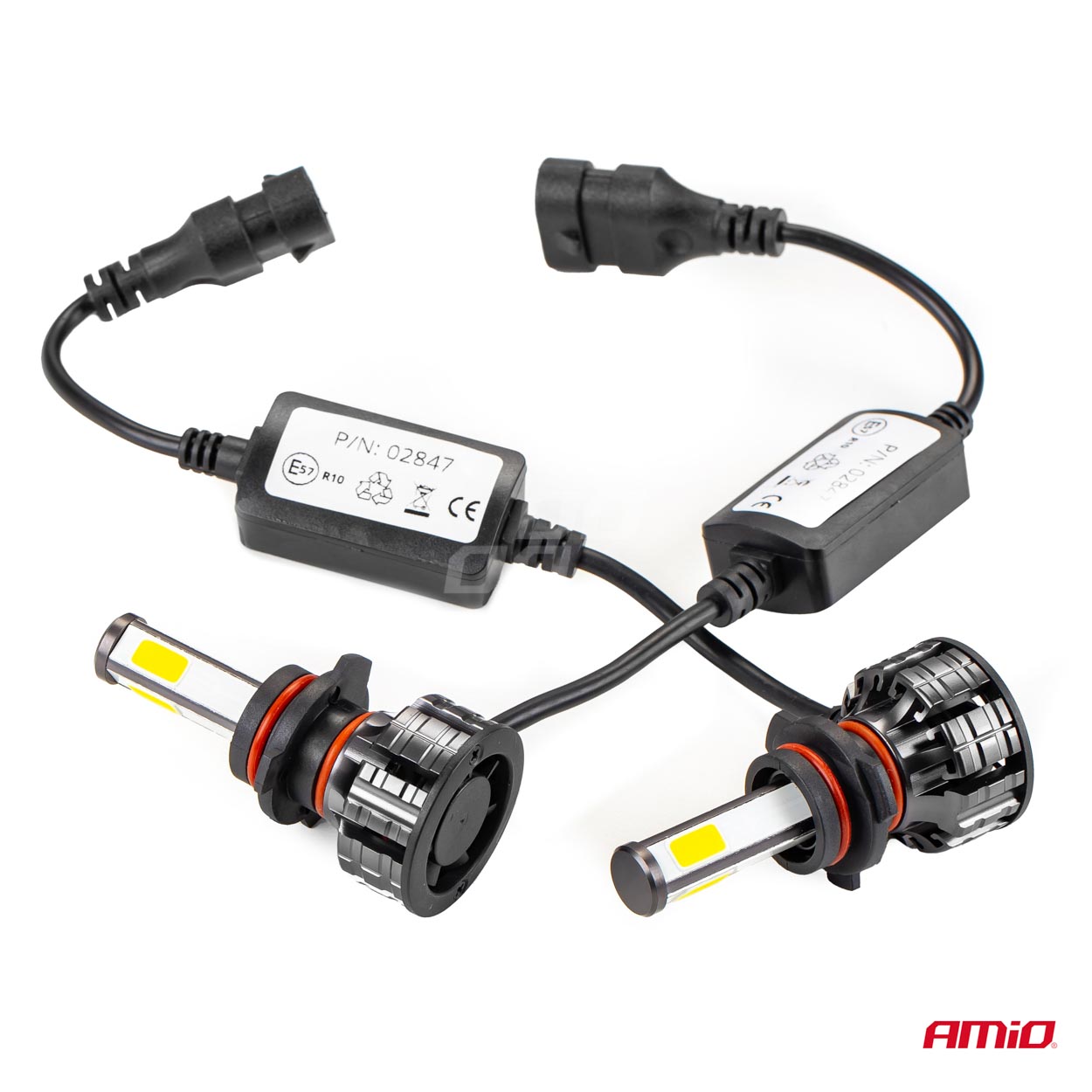 LED-ajovalaisin HB4 Cob 4side -sarja Amio