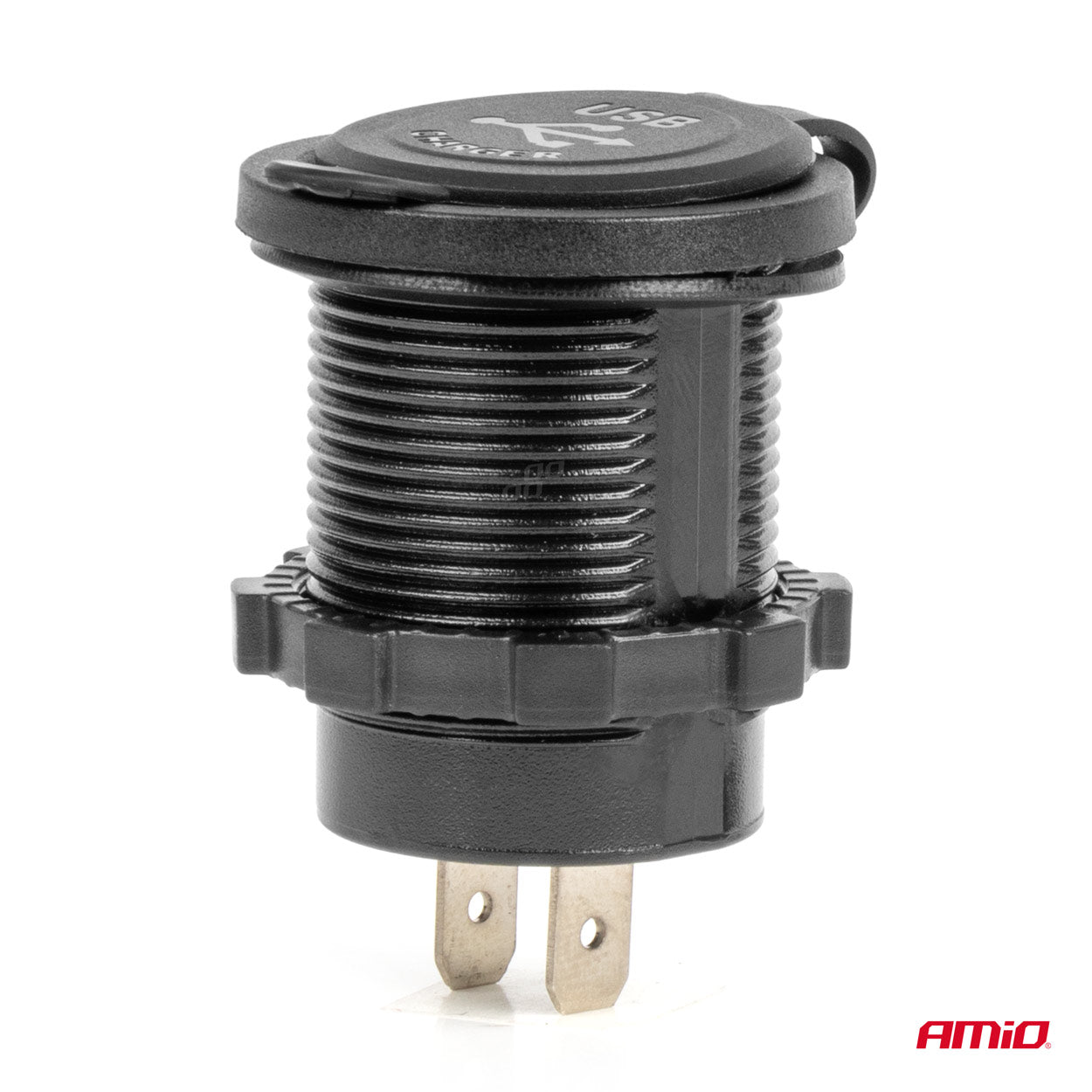 Vesitiivis puhelinlaturi 2xUSB 12/24V MOD-04