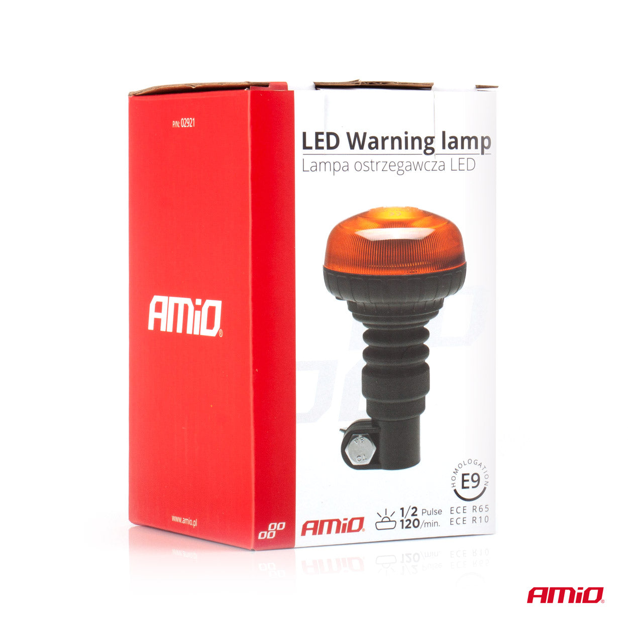 LED-varoitusvalo R65 R10 12V 24V W21pl AMIO-02921