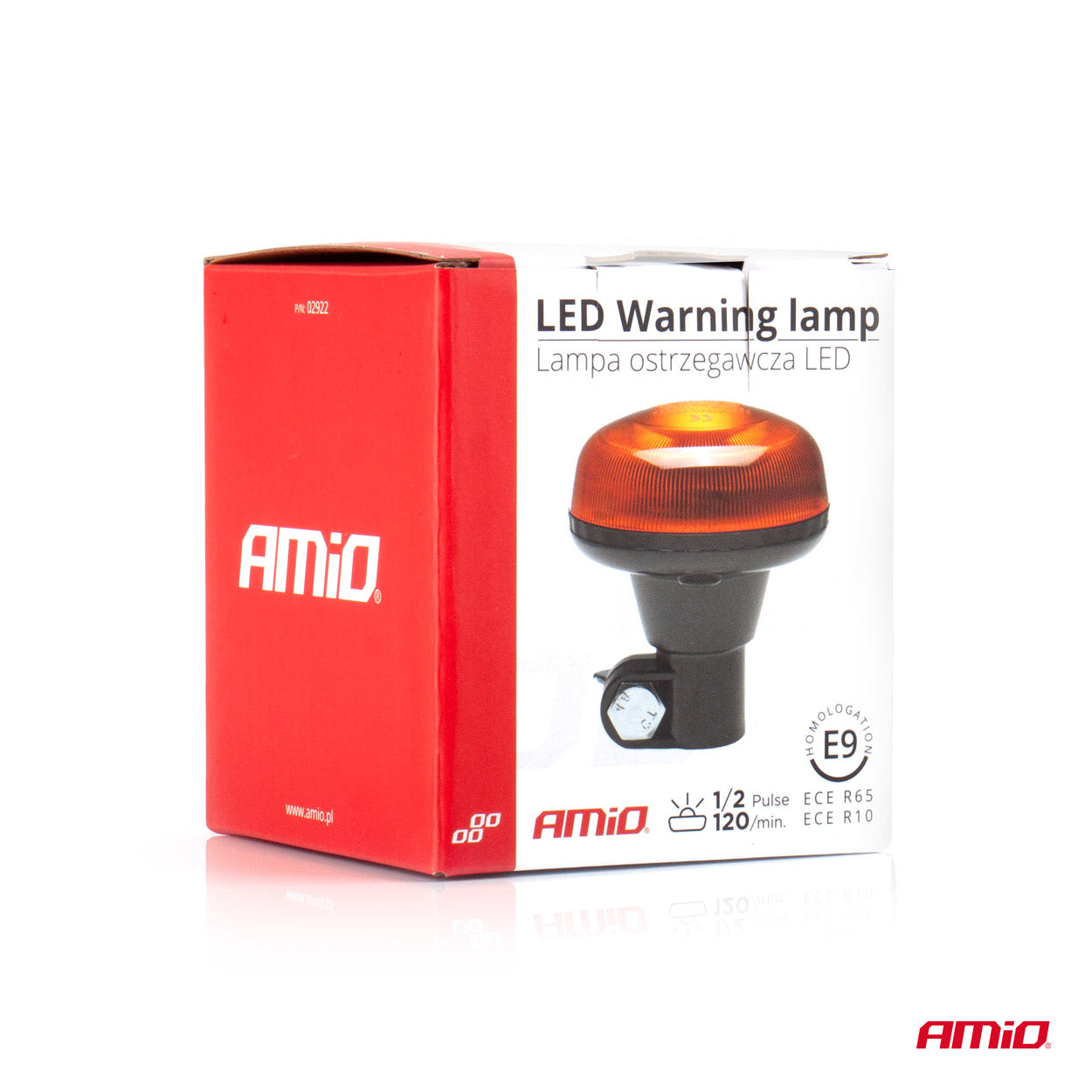 LED-varoitusvalo 18 LED R65 R10 12V 24V W21p AMIO-02922